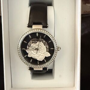 Empress Women's Black and Silver Watch